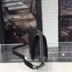 Chanel Boy Handbag Silver Hardware Black For Women, Women's Handbags, Shoulder And Crossbody Bags 9.8in/25cm A67086
