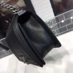 Chanel Boy Handbag Silver Hardware Black For Women, Women's Handbags, Shoulder And Crossbody Bags 9.8in/25cm A67086