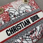 Christian Dior Medium Lady D-Lite Bag, Red, For Women Women's Handbags, Crossbody Bags, 24cm CD