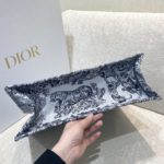 Christian Dior Large Dior Book Tote Blue and White Cornely Embroidery, Blue, For Women Women’s Handbags, Shoulder Bags, 42cm CD M1286ZRGO_M928