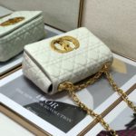 Christian Dior Small Dior Caro Bag, White, For Women Women’s Handbags, Shoulder Bags, Crossbody Bags, 20cm CD M9241UWHC_M35U