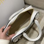 Christian Dior Medium Vibe Zip Bowling Bag, White, For Men/Women Bowling Bags, 34cm CD M6202OOBR_M879