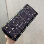 Christian Dior Medium Lady D-Lite Bag Dior Constellation Embroidery, Blue, For Women Women's Handbags, Crossbody Bags, 24cm CD M0565ORHP_M928