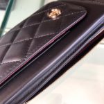 Chanel CO-CO Mini Pouch Wallet 19cm/7.5in Gold Hardware For Women Black
