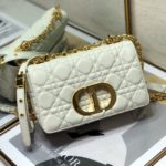 Christian Dior Small Dior Caro Bag, White, For Women Women’s Handbags, Shoulder Bags, Crossbody Bags, 20cm CD M9241UWHC_M35U