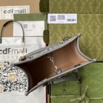 GG Marmont Small Tote Bag Dark Grey Matelassé For Women 10in/26.5cm 681483 UM8BN 1711