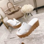 Hermes Eze 30 Sandal White For Women, Women's Shoes H221026Z 90380