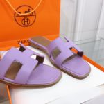 Hermes Oran Sandal Purple For Women, Women's Shoes H021056Z
