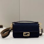Fendi Baguette Dark Blue For Women, Women's Handbags, Shoulder And Crossbody Bags, 10.6in/27cm FF 8BR600AC9OF19PO