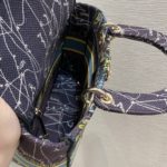 Christian Dior Medium Lady D-Lite Bag Dior Constellation Embroidery, Blue, For Women Women's Handbags, Crossbody Bags, 24cm CD M0565ORHP_M928