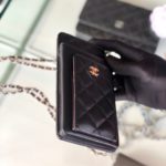 Chanel CO-CO Mini Pouch Wallet 19cm/7.5in Gold Hardware For Women Black