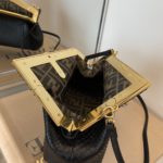 Fendi First Small Black For Women, Women's Bags, Shoulder And Crossbody Bags 10.2in/26cm FF 8BP129A