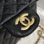Chanel Mini Flap Bag With Top Handle Black For Women 7.8in/20cm