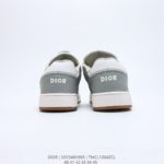 Dior B27 Low-Top Sneaker Gray and White With Black Dior Oblique Jacquard For Men, Men's Shoes 3SN272ZIR_H165