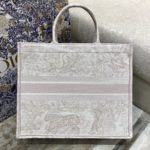 Christian Dior Large Dior Book Tote Pink Toile de Jouy Embroidery, Light Pink, For Women Women’s Handbags, 42cm CD M1286ZTDT_M956