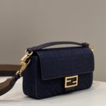 Fendi Baguette Dark Blue For Women, Women's Handbags, Shoulder And Crossbody Bags, 10.6in/27cm FF 8BR600AC9OF19PO