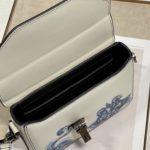 Christian Dior Lock Handbag White For Women 7.5in/19cm CD