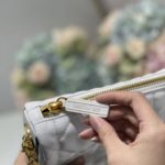 Christian Dior Small Dior Vibe Hobo Bag White Cannage, White, For Women Women's Handbags, Crossbody Bags, 20cm CD M7200ONOA_M879