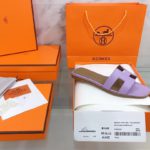 Hermes Oran Sandal Purple For Women, Women's Shoes H021056Z