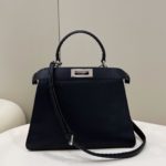 Fendi Peekaboo ISeeU Medium Black For Women, Women's Handbags, Shoulder Bags 13.1in/33.5cm FF