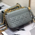 Christian Dior Small Dior Caro Bag, Grey, For Women Women’s Handbags, Shoulder Bags, Crossbody Bags, 20cm CD M9241UWHC_M41G