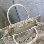 Christian Dior Medium Dior Book Tote Gold-Tone Toile de Jouy Embroidery, Gold, For Women Women’s Handbags, 36cm CD M1296ZTQO_M01E