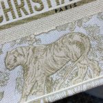 Christian Dior Medium Dior Book Tote Gold-Tone Toile de Jouy Embroidery, Gold, For Women Women’s Handbags, 36cm CD M1296ZTQO_M01E