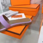 Hermes Oran Sandal Purple For Women, Women's Shoes H021056Z
