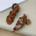 Christian Dior D Club Sandal 1.7 Inches Brown For Women CD