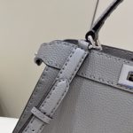 Fendi Peekaboo ISeeU Medium Gray For Women, Women's Handbags, Shoulder Bags 13.1in/33.5cm FF
