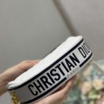 Christian Dior Small Dior Vibe Hobo Bag White Cannage, White, For Women Women's Handbags, Crossbody Bags, 20cm CD M7200ONOA_M879