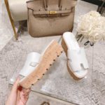 Hermes Eze 30 Sandal White For Women, Women's Shoes H221026Z 90380