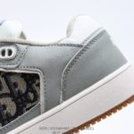 Dior B27 Low-Top Sneaker Gray and White With Black Dior Oblique Jacquard For Men, Men's Shoes 3SN272ZIR_H165