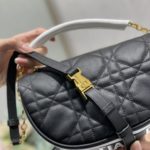Christian Dior Small Dior Vibe Hobo Bag Black Cannage, Black, For Women Women's Handbags, Crossbody Bags, 20cm CD M7200ONOA_M911