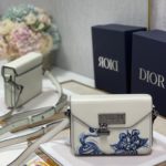 Christian Dior Lock Handbag White For Women 7.5in/19cm CD
