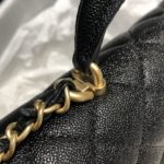 Chanel Mini Flap Bag With Top Handle Black For Women 7.8in/20cm