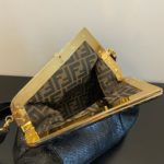 Fendi First Small Black For Women, Women's Bags, Shoulder And Crossbody Bags 10.2in/26cm FF 8BP129A