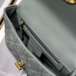 Christian Dior Small Dior Caro Bag, Grey, For Women Women’s Handbags, Shoulder Bags, Crossbody Bags, 20cm CD M9241UWHC_M41G