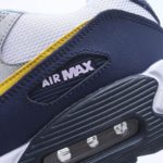 Nike Air Max 90 Pure Platinum Blue Void Sneaker For Men, Men's Shoes