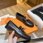 Hermes Destin Loafer Black For Women, Women's Shoes H212114Z 02390