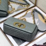 Christian Dior Small Dior Caro Bag, Grey, For Women Women’s Handbags, Shoulder Bags, Crossbody Bags, 20cm CD M9241UWHC_M41G