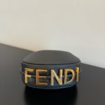 Fendi Nano Fendigraphy Black For Women, Women's HandBags 6.7in/17cm FF 8BR798A5DYF1HEJ