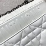 Christian Dior Large Dior Caro Bag, White, For Women Women’s Handbags, Crossbody Bags, 28cm CD