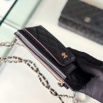 Chanel CO-CO Mini Pouch Wallet 19cm/7.5in Gold Hardware For Women Black