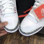Nike Air Jordan 3 Retro Sneaker High Top White With Elephant Print Sneaker For Women, Women's Shoes