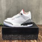 Nike Air Jordan 3 Retro Sneaker High Top White With Elephant Print Sneaker For Women, Women's Shoes
