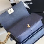 Chanel Medium Boy Handbag Dark Blue For Women 9.8in/25cm A67086