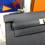 Hermes Kelly 28 Sellier Epsom Black Bag For Women, Women's Handbags, Shoulder Bags 11in/28cm