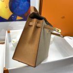 Hermes Kelly 25 Sellier Epsom Etoupe/Brown Bag For Women, Women's Handbags, Shoulder Bags 10in/25cm