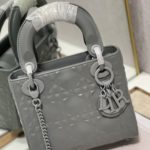 Christian Dior Mini Lady Dior Bag, Dark Grey, For Women Women’s Handbags, Crossbody Bags, 17cm CD